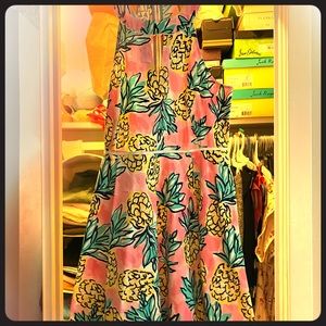 Draper James Pineapple Halter Dress
